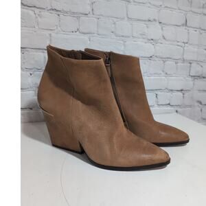 Boutique 9 Isoke Women's Nubuck Leather Ankle Boots, Light Brown Women's Size 10